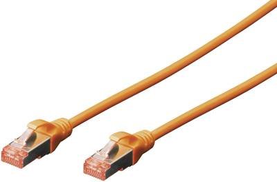 Digitus DK-1644-005/OR RJ45 Netzwerkkabel, Patchkabel CAT 6 S/FTP 0.50 m Orange Halogenfrei, verdrillte Paare 1 St.