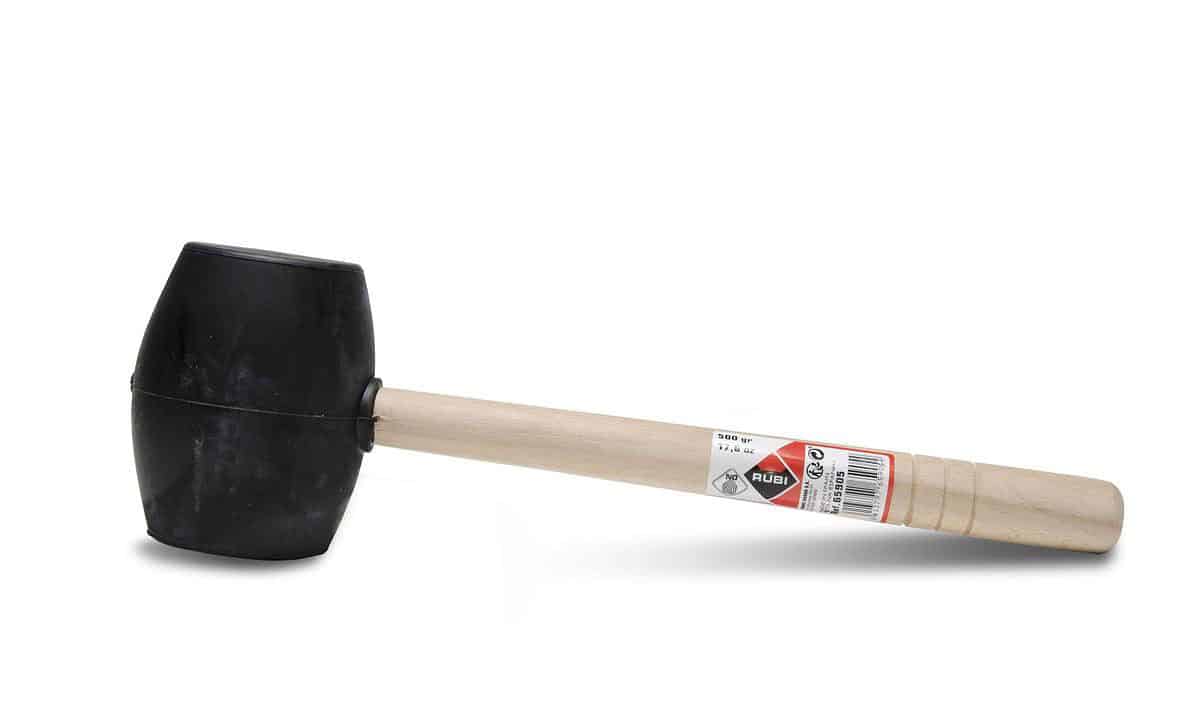 Maza de goma NEGRA 500 gr. Rubí • Herramientas Bazarot
