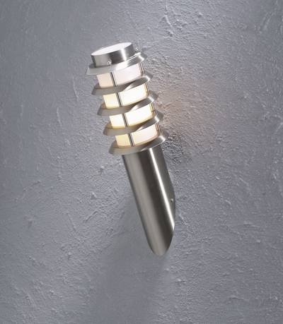 Konstsmide Trento 7560-000 Außenwandleuchte Energiesparlampe, LED E27 11 W Edelstahl