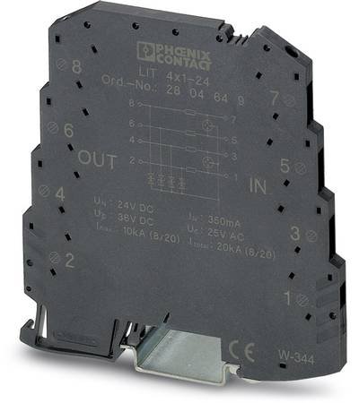Phoenix Contact 2804649 LIT 4X1-24 Überspannungsschutz-Ableiter 10er Set Überspannungsschutz für: Verteilerschrank 5 kA