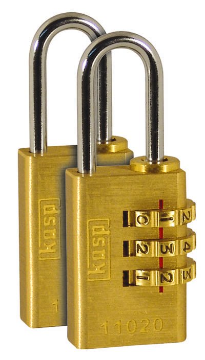 Kasp K11020D2 Vorhängeschloss Goldgelb Zahlenschloss