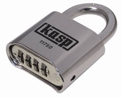 Kasp K11750D Vorhängeschloss 50 mm Silber Zahlenschloss