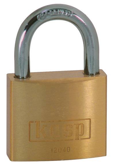 Kasp K12040 Vorhängeschloss 40 mm verschieden schließend Goldgelb Schlüsselschloss