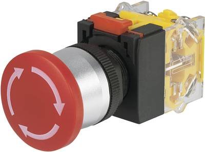 TRU COMPONENTS LAS0-A3Y-11TS Not-Aus-Schalter 250 V/AC 5 A 1 Öffner, 1 Schließer IP40 1 St.