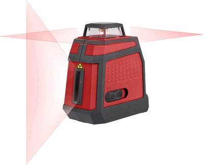 TOOLCRAFT CL18-360 Kreuzlinienlaser selbstnivellierend, inkl. Tasche, inkl. 360° Laser Reichweite (max.): 18 m