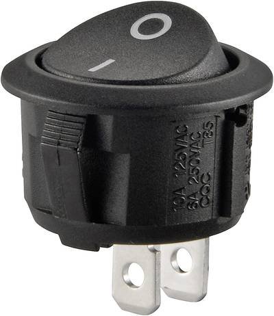 TRU COMPONENTS 1587630 Wippschalter TC-R13-208A-02 PRINT 0 / I 250 V/AC 10 A 1 x Aus/Ein rastend 1 St.
