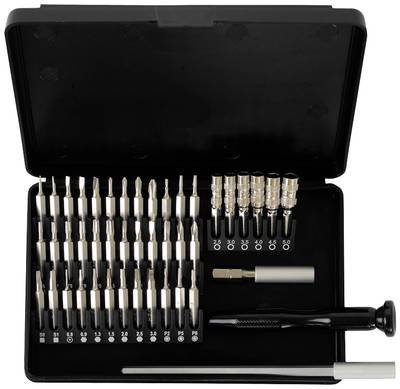 Bernstein Tools for Electronics 6-350 Bit-Box 45teilig Schlitz, Kreuzschlitz Phillips, T-Profil, Sechskant, Pentalobe, S