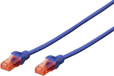Digitus DK-1617-010/B RJ45 Netzwerkkabel, Patchkabel CAT 6 U/UTP 1.00 m Blau Halogenfrei, verdrillte Paare 1 St.
