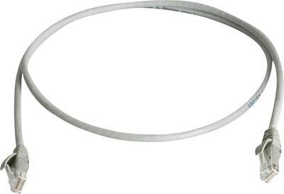 Telegärtner 100009270 RJ45 Netzwerkkabel, Patchkabel CAT 6 U/UTP 25.00 m Grau Flammwidrig, Halogenfrei 1 St.