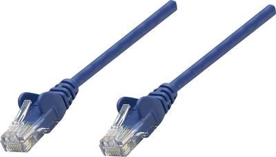 Intellinet 318938 RJ45 Netzwerkkabel, Patchkabel CAT 5e U/UTP 1.00 m Blau 1 St.
