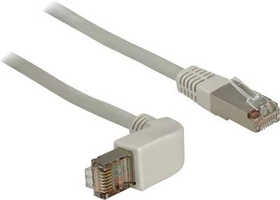 Delock 83514 RJ45 Netzwerkkabel, Patchkabel CAT 5e S/FTP 0.50 m Grau 1 St.
