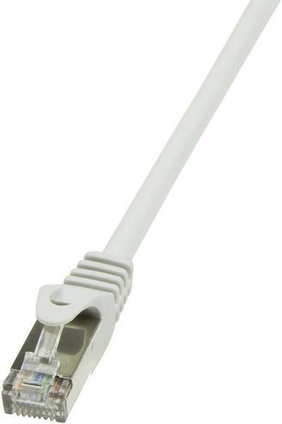 LogiLink CP1032D RJ45 Netzwerkkabel, Patchkabel CAT 5e SF/UTP 1.00 m Grau 1 St.