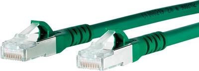 Metz Connect 1308452055-E RJ45 Netzwerkkabel, Patchkabel CAT 6a S/FTP 2.00 m Grün mit Rastnasenschutz 1 St.