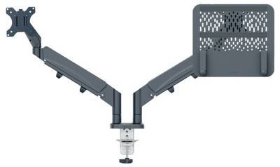 Leitz Monitorhalterung Monitor+Laptoparm Ergo 1 Display(s) 81,3 cm (32") Dunkelgrau Höhenverstellbar, Drehbar, Neigbar,