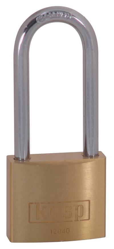 Kasp K12040L55D Vorhängeschloss 40 mm verschieden schließend Goldgelb Schlüsselschloss