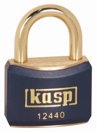 Kasp K12440BLUD Vorhängeschloss 40 mm verschieden schließend Goldgelb Schlüsselschloss