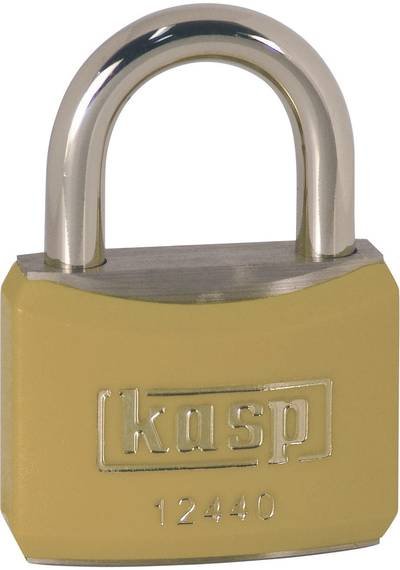 Kasp K12440YELA1 Vorhängeschloss 40 mm gleichschließend Goldgelb Schlüsselschloss