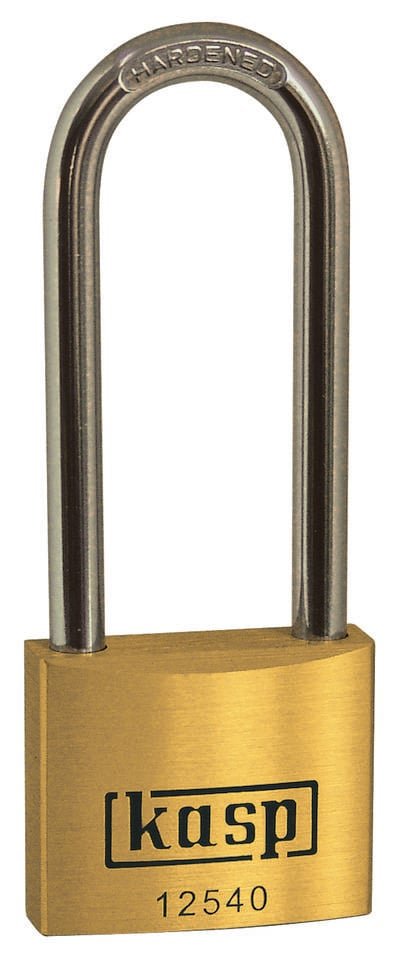 Kasp K12540L63 Vorhängeschloss 40 mm verschieden schließend Goldgelb Schlüsselschloss
