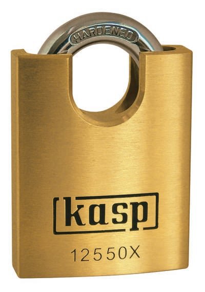 Kasp K12550XD Vorhängeschloss 50 mm verschieden schließend Goldgelb Schlüsselschloss