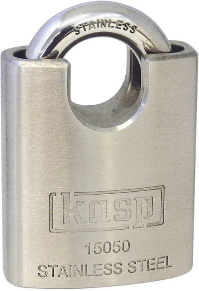 Kasp K15050D Vorhängeschloss 50 mm verschieden schließend Silber Schlüsselschloss