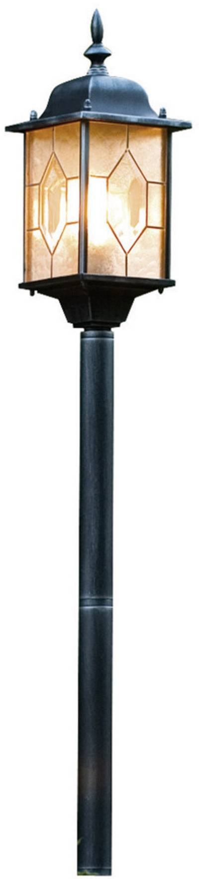 Konstsmide 7245-759 Milano Außenstandleuchte Energiesparlampe E27 75 W Schwarz, Silber