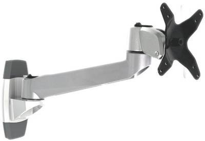 SpeaKa Professional Monitor-Wandhalterung SP-1624848 Swivel 1 Display(s) 25,4 cm (10") - 76,2 cm (30") Silber-Schwarz Ne