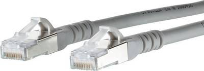 Metz Connect 130845B033-E RJ45 Netzwerkkabel, Patchkabel CAT 6a S/FTP 20.00 m Grau mit Rastnasenschutz 1 St.