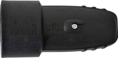 N & L 11390 Schutzkontaktkupplung Gummi 230 V Schwarz IP20