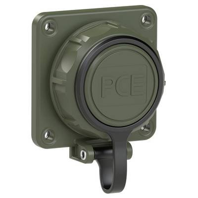 PC Electric 20341-8u Schutzkontaktkupplung PA6, ABS, PC 250 V Bronze-Grün (matt) IP66, IP68