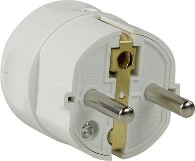 AS Schwabe 45031 Schutzkontaktstecker Kunststoff 230 V Weiß IP20