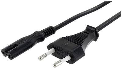 econ connect NK8SW0,9 Strom Netzkabel Schwarz 0.9 m