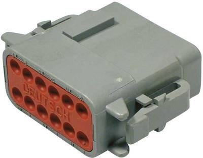 TE Connectivity DTM 06-12 SA Rundstecker Stecker, gerade Gesamtpolzahl: 12 Serie (Rundsteckverbinder): DTM 1 St.