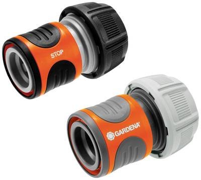 GARDENA 18275-20 Gardena - Wasserhahn Schlauchanschluss Satz - geeignet für 19 mm (3/4"") Kunststoff Schlauch-Verbinder