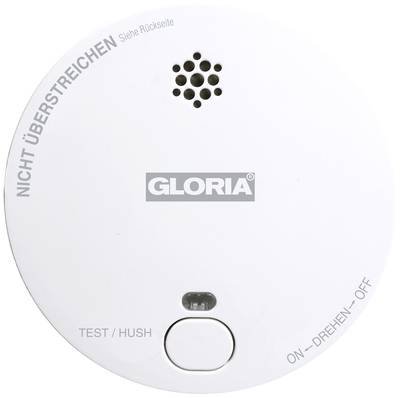 Gloria R1 Rauchwarnmelder batteriebetrieben (Ø x H) 100 mm x 33 mm
