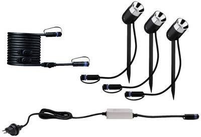 Paulmann Outd. P&S color Spot Pike Set CH 94686 Beleuchtungssystem Plug & Shine LED-Gartenstrahler-Starter-Set LED 10.5