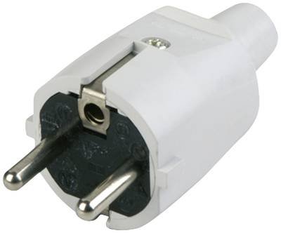 REV 0512070777 Schutzkontaktstecker PVC 250 V Grau IP20