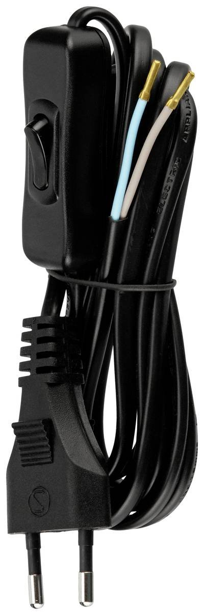 REV 0505681555 Strom Anschlusskabel Schwarz 2 m