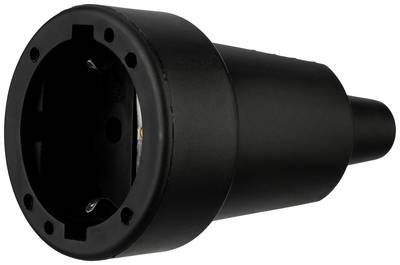REV 0512151777 Schutzkontaktkupplung Gummi 250 V Schwarz IP20