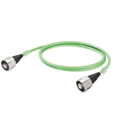 Weidmüller 1005100060 RJ45 Netzwerkkabel, Patchkabel CAT 5e SF/UTP 6.00 m Grün 10 St.