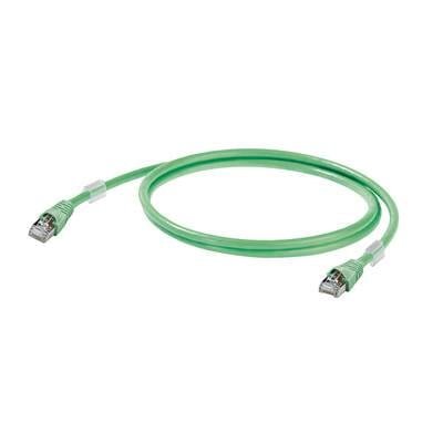 Weidmüller 1166020005 RJ45 Netzwerkkabel, Patchkabel CAT 5 SF/UTP 0.50 m Grün Flammwidrig, mit Rastnasenschutz 1 St.
