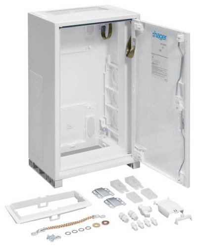 Hager Anschlusssockel 1300 x 500 x 205 Stahl Reinweiß (RAL 9010) 1 St.