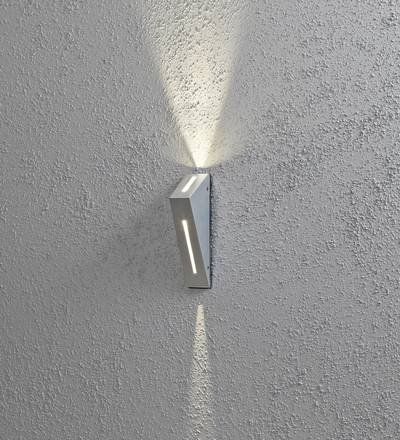 Konstsmide 7912-310 LED-Außenwandleuchte LED fest eingebaut 6 W Silber-Grau