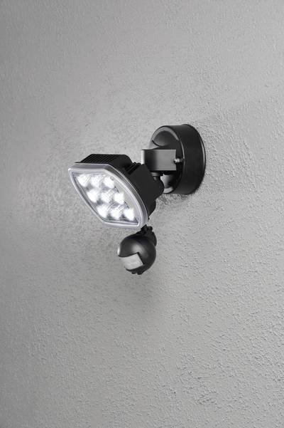 Konstsmide 7692-000 LED-Außenstrahler mit Bewegungsmelder 9 W Leuchtfarben: Warmweiß
