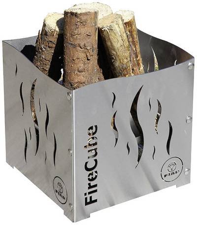 FIAP 2650 premiumdesign FireCube Edelstahl Feuerkorb Edelstahl