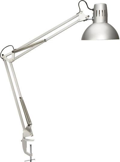 Maul MAULstudy 8230595 Klemmleuchte Energiesparlampe E27 60 W Silber