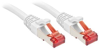 LINDY 47799 RJ45 Netzwerkkabel, Patchkabel CAT 6 S/FTP 15.00 m Weiß 1 St.