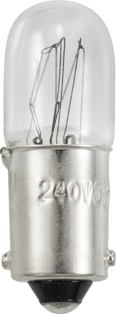 TRU COMPONENTS TC-12842732 Kleinröhrenlampe 240 V 3 W BA9s Warmweiß 1 St.
