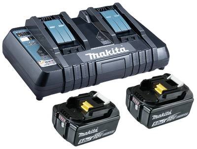 Makita 199482-2 BL 1850B + DC18RD Werkzeug-Akku und Ladegerät 18 V 5 Ah Li-Ion