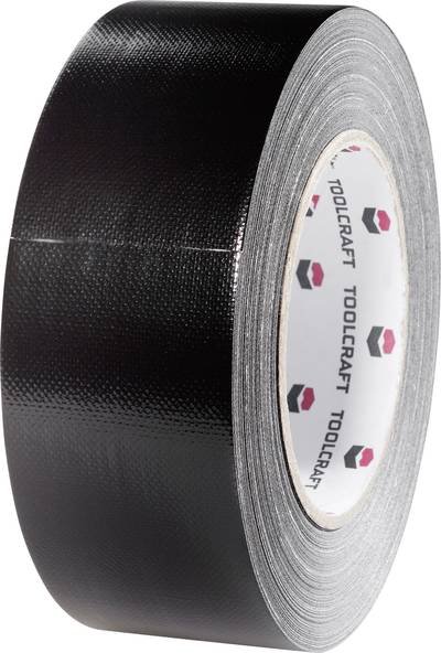 TOOLCRAFT 54B48L40SC 54B48L40SC Gewebeklebeband Gaffer Schwarz (L x B) 40 m x 48 mm 1 St.