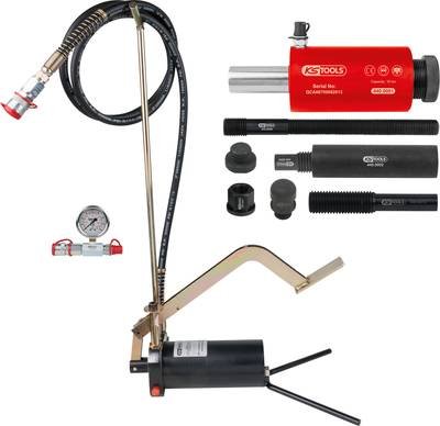 Hydraulik-Einheit 16t, mit Hydraulik-Pumpe und Manometer, 15-tlg KS Tools 440.0575